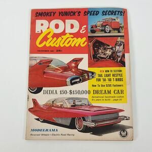 Rod & Custom Magazine December 1961 '58 & '60 T-Birds ModelRama Complete Issue